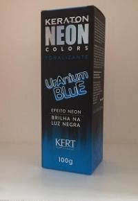 Tintura Keraton Neon Color Blue Uranium Gr Percomax Distribui O Ltda