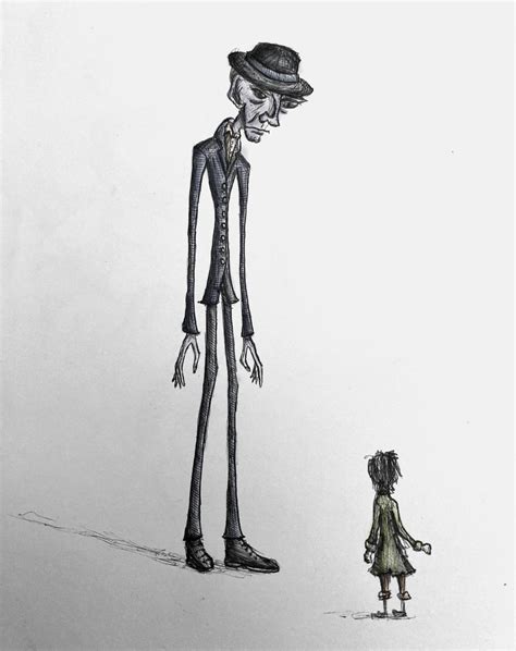 Illustration Of The Thin Man And His Younger Self Rlittlenightmares