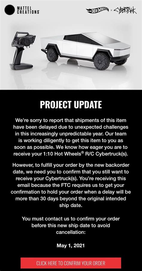 Cybertruck 1 10 Hot Wheels R C Delayed Until May First Look At Carrying Case Tesla Cybertruck