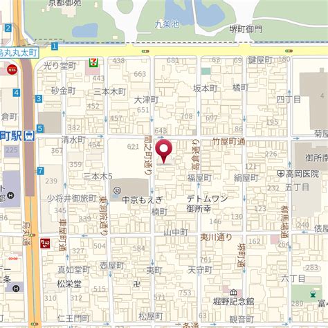 京都府京都市中京区間之町通竹屋町下る楠町610 の地図 Mapfan