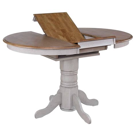 Country Grove Round Oval Butterfly Leaf Counter Height Table Gray Oak