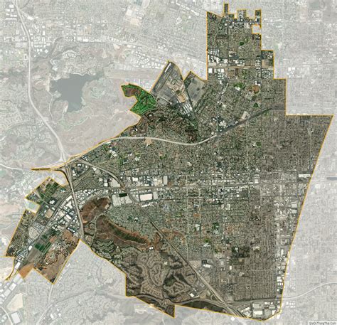 Map of Pomona city, California - Thong Thai Real