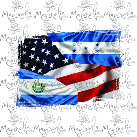 Honduras USA Salvador Flag / Digital / Design File Download PNG - Etsy