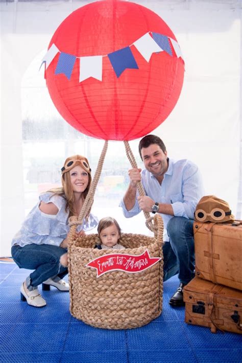 Kara S Party Ideas Sky Is The Limit Hot Air Balloon Birthday Party Kara S Party Ideas