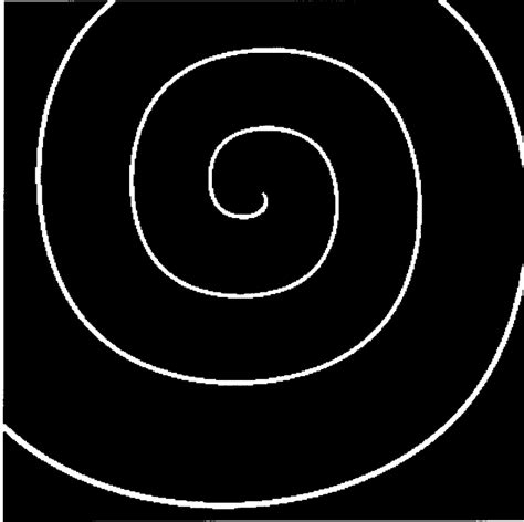 Spiral wave rotating counter-clockwise. The wave behaviour is ...