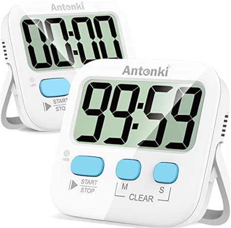 Antonki Timer Kitchen Timers For Cooking 2 Pack Kitchen Timer Digital