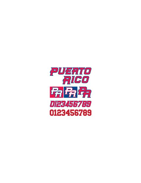 Puerto Rico National Baseball Team Logo Download png