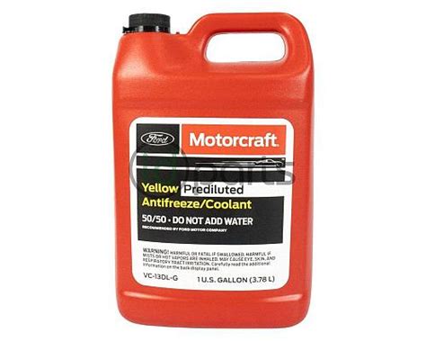 Motorcraft Prediluted YELLOW Antifreeze Coolant VC 13DL G IDParts