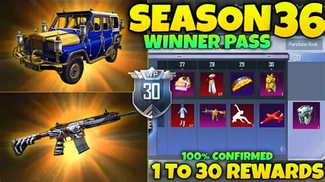 Pubg Lite Season 36 Winner Pass 1 To 30 S Rewards Pubg Lite New