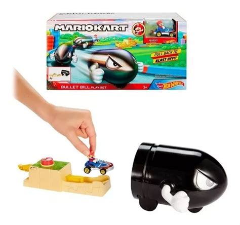 Mario Kart Bullet Bill Play Set Hot Wheels Mattel Juguete Envío gratis