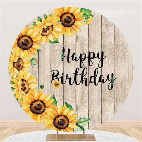 Amazon AWERT Polyester Diameter 5ft Happy Birthday Round