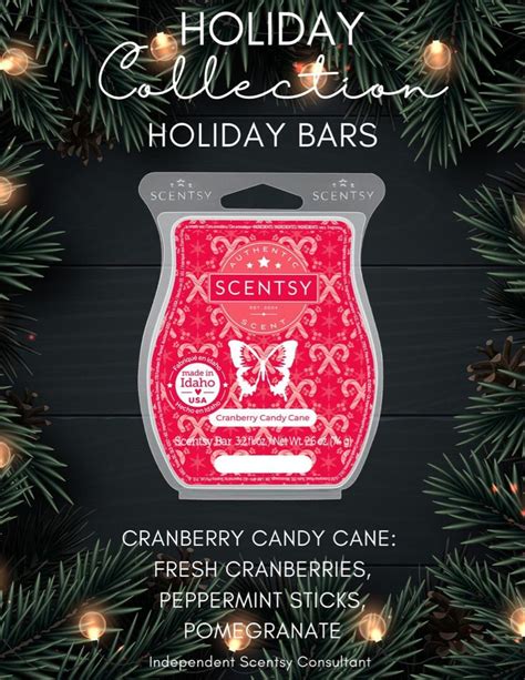 Cranberry Candy Cane Scentsy Bar In 2023 Scentsy Bars Scentsy