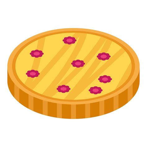 Premium Vector Fruit Blackberry Cake Icon Isometric Of Fruit