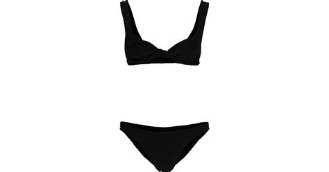 Hunza G Juno Bikini Set In Black Lyst