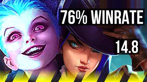 JINX Lulu Vs CAITLYN Zyra ADC 76 Winrate Legendary 17 5 10