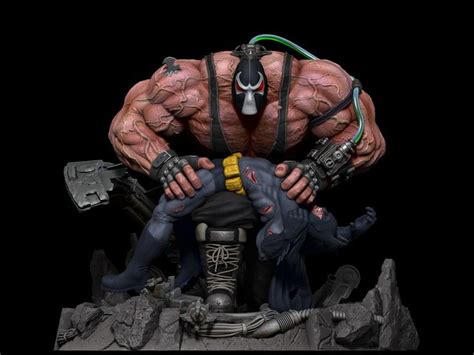 ArtStation - BANE vs BATMAN: Breaking the Bat, Leo Dolon | Bane, Batman ...