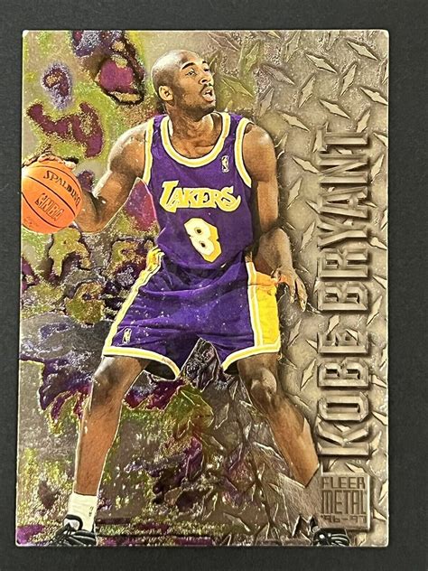 Kobe Bryant 1996 97 Fleer Metal 181 Rookie Card Nba Lakers Vintage Ebay