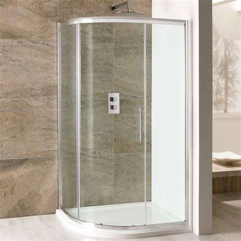 Volente Offset Quadrant With Sliding Door 900 X 760 Clear Glass Silver