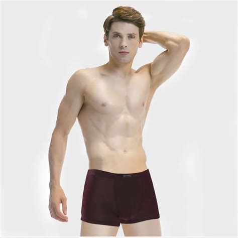 New Men S Boxer Briefs Modal Fiber Soft Breathable Thin Section Sexy Four Corner Briefs Buy