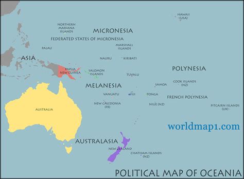 Oceania Map