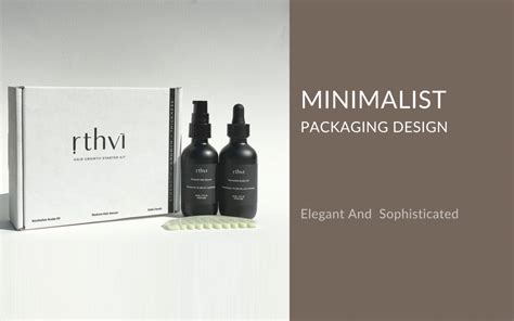 Minimalist Packaging Design - Elegant & Sophisticated - Logopie