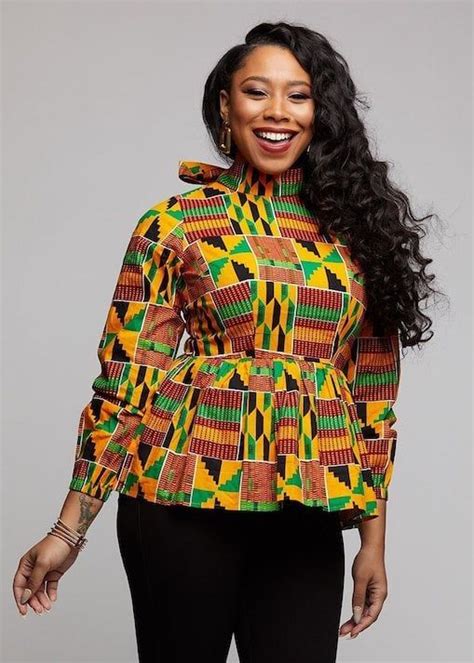 20 Best Ankara Tops In 2021 Unique African Print Tops Worth Wearing African Print Tops