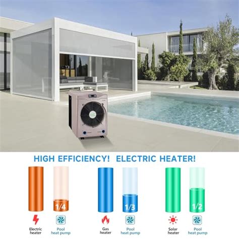 ECO POOLTECH Swimming Pool Heat Pump Swimming Pool Heater For Above