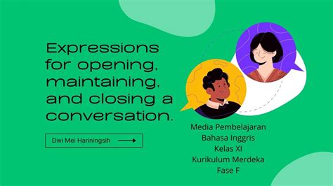 Expression For Opening Maintaining And Closing A Conversation Youtube