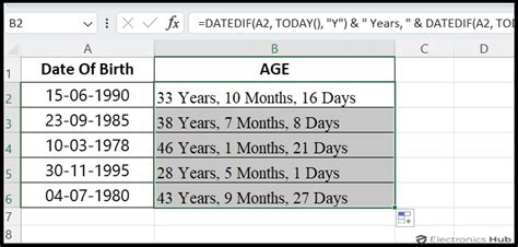 How To Calculate Age In Excel A Simple Guide