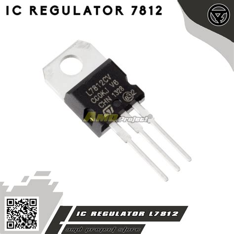 Jual IC Regulator L7812CV 7812 Penurun Tegangan Voltage 12V DC L7812