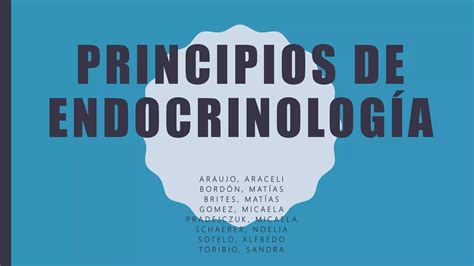 Principios De Endocrinolog A Ppt