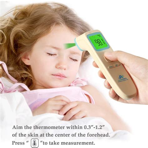 Amplim Non Contact Digital Thermometer Medical Grade Touchless For