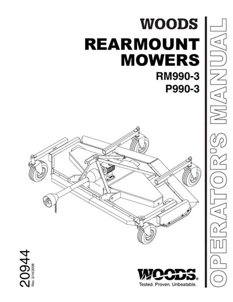 Woods Rm990 Belt Diagram