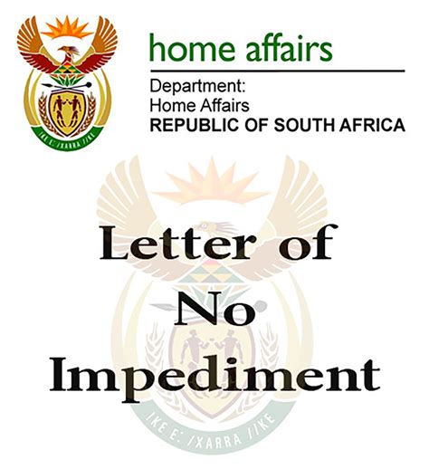 What Is The Certificate Of No Impediment Home Affairs South Africa