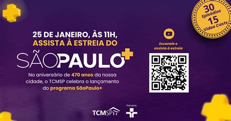 No aniversário de São Paulo TCMSP lança programa em parceira a TV