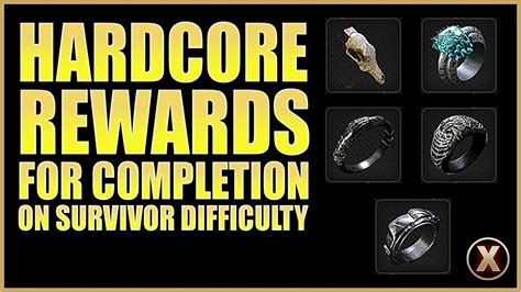 Hardcore Rewards For Completion On Survivor Remnant Youtube