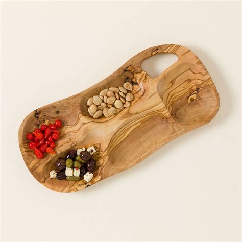 Uncommon Goods One Of A Kind Olive Wood Appetizer Platter