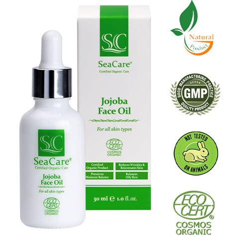 Certified Organic Care Jojoba Face Oil 30 Ml Seacare Seacare