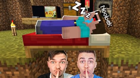 SPĘDZILIŚMY 24H w DOMKU NOOBKA w Minecraft NIC O TYM NIE WIEDZIAŁ