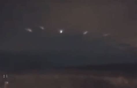 Orb Like Ufos Spotted Flying In Formation Over Us Countryside In