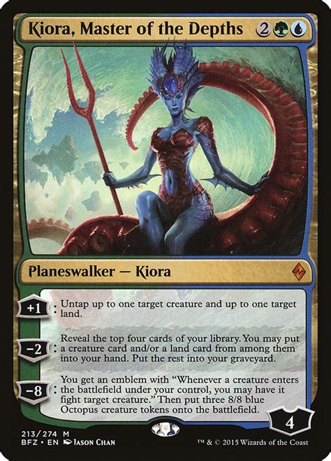 Kiora Master Of The Depths Battle For Zendikar Magic The Gathering