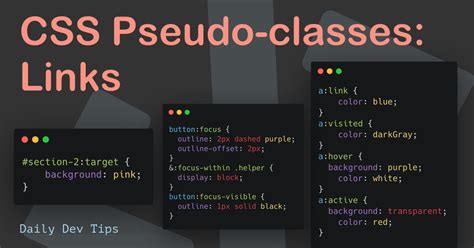 Css Pseudo Classes Links