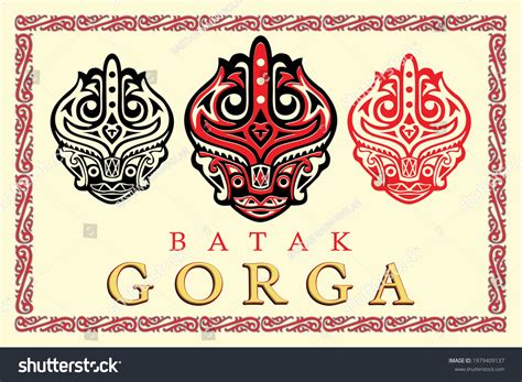 Gorga Traditional Carving Toba Batak Tribe Stock Vector (Royalty Free ...