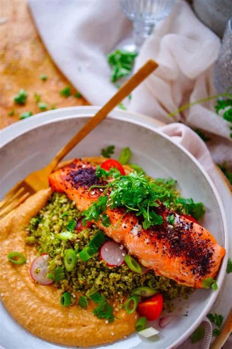 Geroosterde Zalm Met Broccoli Tabouleh Snel Recept Elien S Cuisine