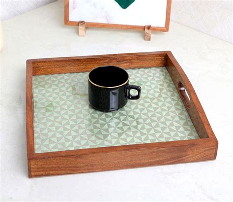 Buy Classic Wooden Serving Tray at 20% OFF Online | Wooden Street