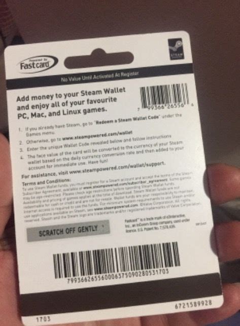 Steam Support Steam Wallet Gift Card Scam