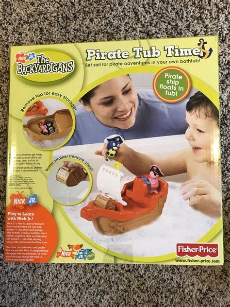 Fisher Price The Backyardigans Pirate Tub Time Bath Toy New