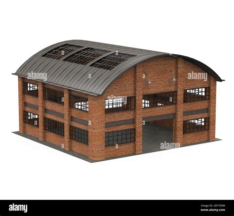 Storage Warehouse Building Isolated Stock Photo - Alamy