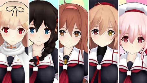 【mmd艦これ】白露型姉妹で四角い地球を丸くする Youtube