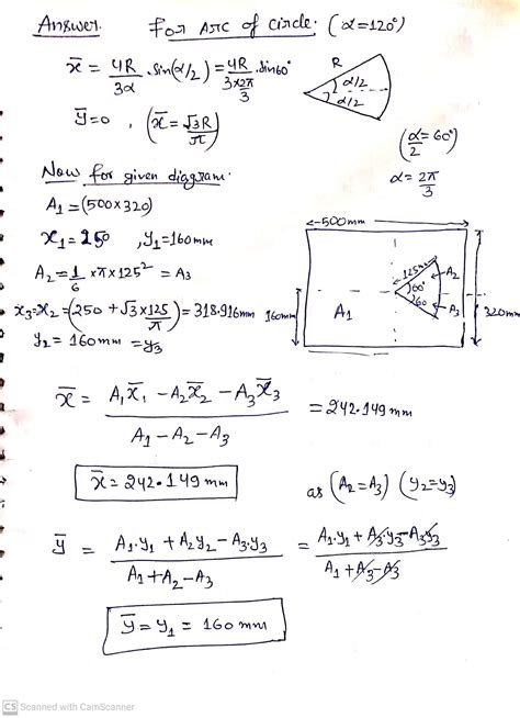 Solved Determine The X And Ycoordinates Of The Centroid Of The